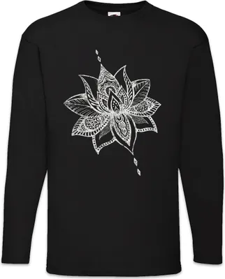 Produktbild von Urban Backwoods Tattoo Flower, Langarm T-Shirt, Farbe: Schwarz, Größe: XL