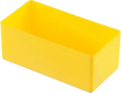 Produktbild von hünersdorff 622200, Aufbewahrungsbox, Gelb, Rechteckig, Polystyrol (PS), Einfarbig, 54 mm