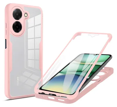 Produktbild von 360° Grad Hülle für Xiaomi Redmi A5 4G (EU 173mm) vollschutz Integriertem Displayschutz Rosa