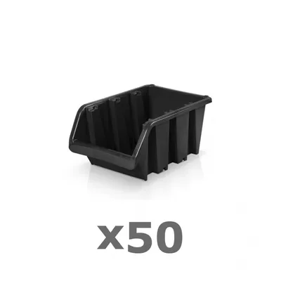 Produktbild von 50 x Lagerbox Größe 1 schwarz