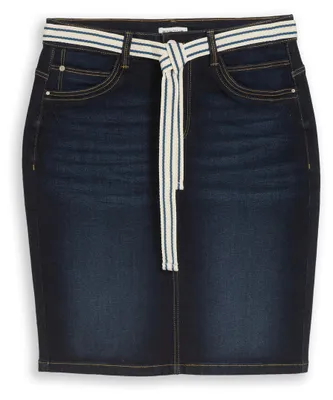 Produktbild von Jeansrock mit Stretch und Gürtel