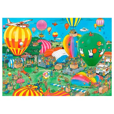 Produktbild von Jan van Haasteren - Hurra, Miffy 65 Jahre Jubiläum - 1000 Teile, 1000 Stück(e), Cartoons, 12 Jahr(e)