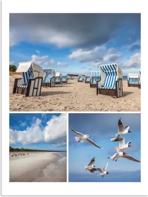 Produktbild von ARTland Wandbild Alu für Innen & Outdoor Träume vom Meer: Prerow an der Ostsee Größe: 60x80 cm