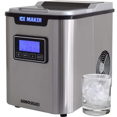 Image de Syntrox Eis Chef GG-175W Machine à glaçons numérique en acier inoxydable avec écran LCD