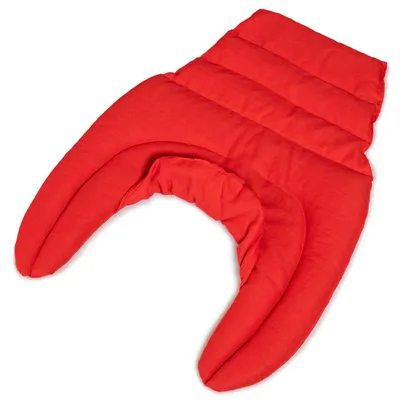 Produktbild von Nackenhörnchen HWS - Nacken + Schultern + Rücken - Traubenkernkissen - Nackenkissen Wärmekissen - Nacken Kissen, Bio Stoff "rot", Traubenkern