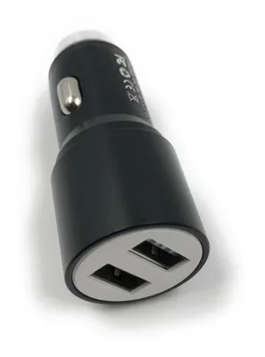 Produktbild von ocona Dual USB Auto Ladegerät KFZ Ladeadapter Zigarettenanzünder Adapter 2,4A 12-24V Schwarz