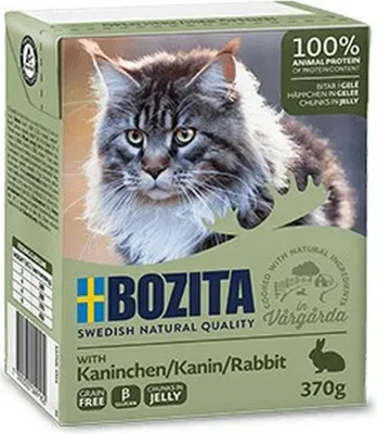 Zdjęcie produktu dla Bozita 4916, Dorosły, Każda rasa, Królik, 370 g, Nie zawiera ziarna, Bez soi