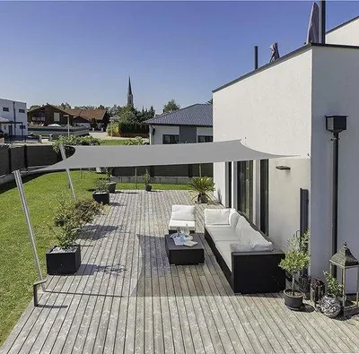 Produktbild von Famanu Sonnensegel UV- und Wetterbeständig - 3 x 4 m