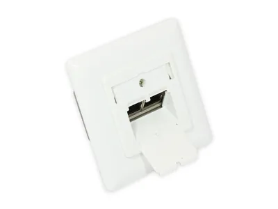 Image de Good Connections Prise réseau CAT6A encastrée blindée blanc de sécurité