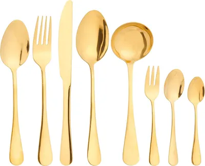 Besteckset 39-teilig Gold – 6 Personen RVS