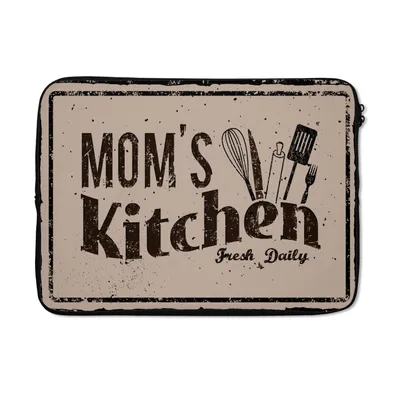 Produktbild von MuchoWow® Laptop Hülle 14 ZollKüche - Mama - Retro Laptoptasche - Laptoptasche - Stoßsicher - Schutzhaube