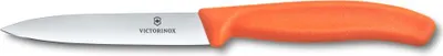 Produktbild von Swiss Classic, Gemüsemesser, 10cm, gerade, Mittelspitz, orange
