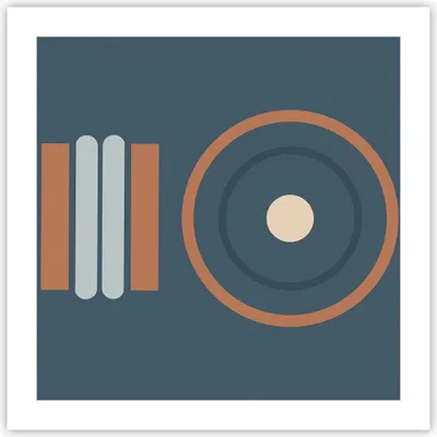 Produktbild von Poster - Poster ohne Rahmen - Abstrakt modern Muster - 50x50 cm - Wand Bild - Wanddeko - Wandbilder - Kunstposter - Wandposter - Bilder - Kunstdruck - Wanddekoration - Wandbild - P2XAC50x50-4567