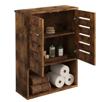 Produktbild von Hängender Badezimmerschrank in rustikalem Braun, 60 cm