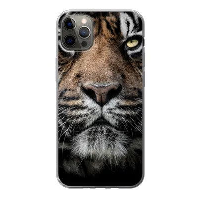 Produktbild von MuchoWow® Handyhülle Schutzhülle Hülle für iPhone 13 Pro Max Tiger - Nahaufnahme - Tier Silikon Softcase Handy Hülle - Mobiltelefon