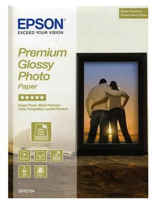 Produktbild von EPSON S042154 Premium glänzendes Inkjet-Fotopapier 255 g/m2 130 x 180 mm 30 Blatt 1 Packung