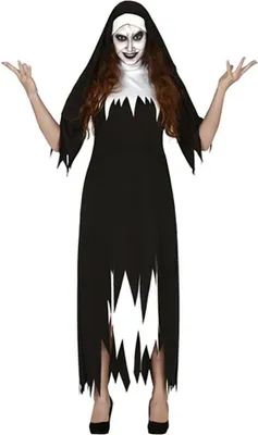 Immagine prodotto di Religione Mistica Costume da Suora Addio al Celibato Tentazione Moderna Non Convenzionale Festa Serale Tempo Libero Sorprendente Elegante Intrigante, Taglia: 42 - 44 (L) Colore: Nero