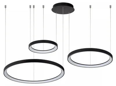 Imagen del producto de Lámpara colgante LED VIDAL, color , 120W, luz blanca cálida, 5080 lúmenes, metal, dimensiones: 200x78x78 cm, IP20, Lucide