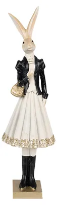 Immagine prodotto di Clayre & Eef figurina coniglio 32 cm in poliresina marrone
