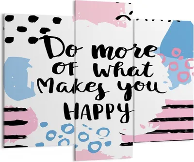 Produktbild von Bild auf Leinwand - Leinwandbild - Worte Motivation glücklich Nachricht - 130x100cm - Wand Bild - Wanddeko - Leinwanddruck - Bilder - Kunstdruck - Leinwand bilder - Wandkunst - CB130x100-2878