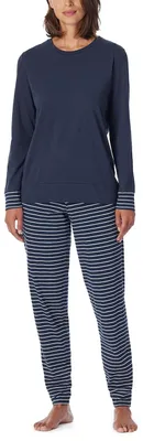Produktbild von Schlafanzug Set Shirt Langarm mit Langer Schlafhose - Nachtwäsche
