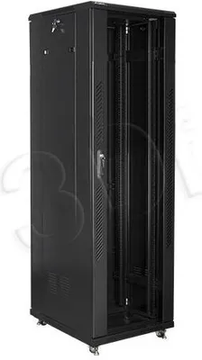 Produktbild von Szafa komunikacyjna, szafa rack Lanberg 19" wolnostojąca 42U, 600x800 do samodzielnego montażu, czarna