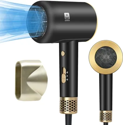 Produktbild von Haartrockner für Haare, 2000 W mit Konzentrator, 2 Temperaturen/2 Geschwindigkeiten, für Salon und Zuhause Professioneller Haartrockner