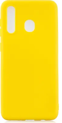 Produktbild von Für Samsung A10 Lovely Candy Color Matte TPU Anti-Scratch rutschfeste Schutzhülle Zurück Fall gelb