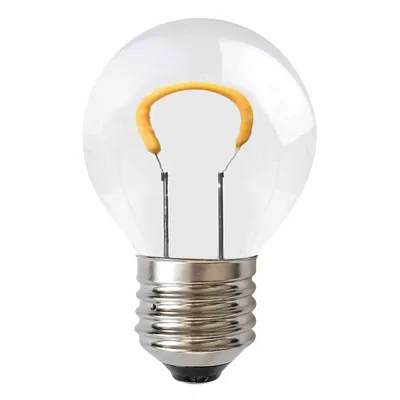 Produktbild von Merkur LED Curved Filament Tropfen 1W = 12W E27 klar 85lm warmweiß 2700K