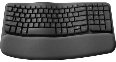 Produktbild von Logitech 920-012327, Volle Größe (100%), Kabellos, RF Wireless + Bluetooth, Membran Key Switch, QWERTZ, Graphit