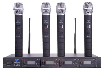 Obrázok produktu pre MIK0116-4 Mikrofón PLL-400 UHF 4 kanály (4 mikrofóny)