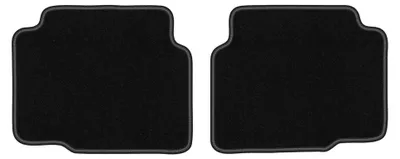 Produktbild von Velours-Fußmatten Hinten für BMW 3 E36 1991-2000 (Compact/Coupé/Limousine) – 2-tlg, Schwarz, passgenau – Wielganizator LUX