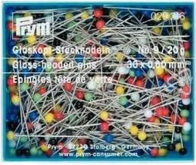 Produktbild von Prym Glaskopfnadeln ST 0,60 x 30 mm bunt
