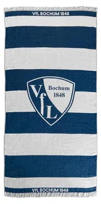 Produktbild von VfL Bochum Strandtuch Blockstreifen GOTS