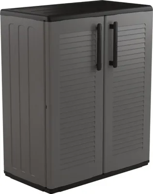 Image de Armoire Basse Polypropylène Résistante, Compacte Et Facile D'entretien - Art Plast