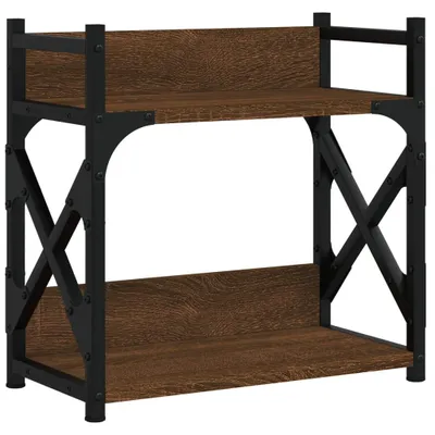 Obrázok produktu pre vidaXL Stojan na tlačiarne 2 police hnedý dubový vzhľad 40x20x40 cm