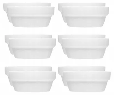 Produktbild von Lubiana Corona Salatschüssel 14 cm weiß Porzellan (12 Stück)