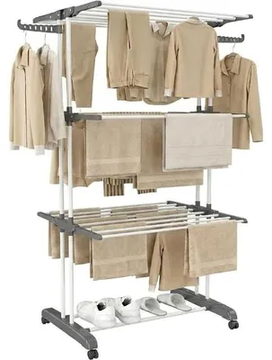 Obrázek produktu pro Sušák na prádlo – skládací – 3 úrovně – rozměry: 72 x 50 x 172 cm
