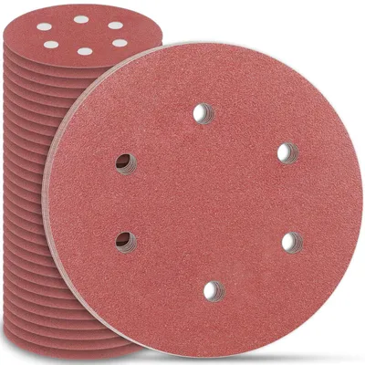 Zdjęcie produktu dla Papier ścierny 225mm z rzepem, 30 sztuk, ziarno P120, do szlifierki do suchej zabudowy