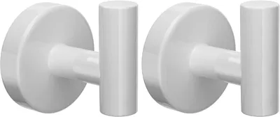 Imagen del producto de Ganchos para toallas de acero inoxidable 304, 2 unidades, color mate, para baño
