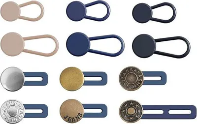 Produktbild von Jeans-Verlängerknop - 12 Stück - 15-17 mm - Kniegelenkverlängerung