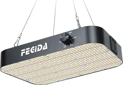 Produktbild von Fecida 130 Watt LED -Pflanzenlampe dimmbar, 12000 Lumen wachsen Vollspektrum Daisy -Kettenfunktion, 576 PSC LEDs Licht perfekt 60 x cm Zeltwachstum