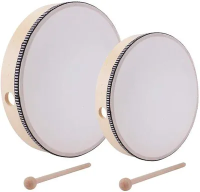 Productafbeelding van Set van 2 Handdrums voor Kinderen, Educatief Muziekinstrument