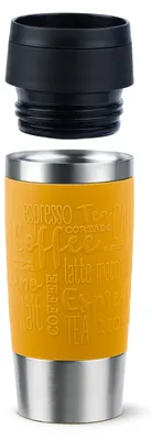 Image de Emsa - Mug de voyage classique, isotherme, 0,36L, couleur moutarde, référence N20208, numéro d'article 3110601167, code EAN 4009049544861