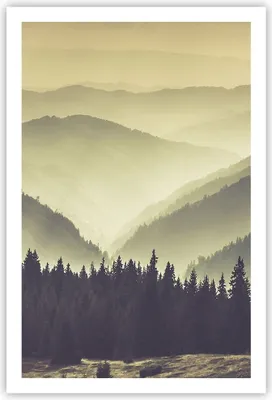 Produktbild von Poster - Poster ohne Rahmen - Berge Wald Natur - 61x91,5 cm - Wand Bild - Wanddeko - Wandbilder - Kunstposter - Wandposter - Bilder - Kunstdruck - Wanddekoration - Wandbild - P2XPA61x91-3820
