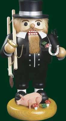 Produktbild von Nussknacker Essenkehrer mit Glücksschwein Höhe= 32cm