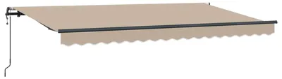 Produktbild von vidaXL Einziehbare Markise Beige 400 x 200 cm Stoff