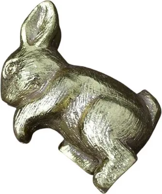 Produktbild von Dekofigur Hase kletternd gold H8cm