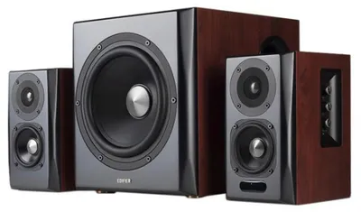 Obrázok produktu pre Edifier S350DB, 2.1 kanály/kanálov, 150 W, Univerzálne, Čierna, Drevo, Drevo, Bezdrôtový
