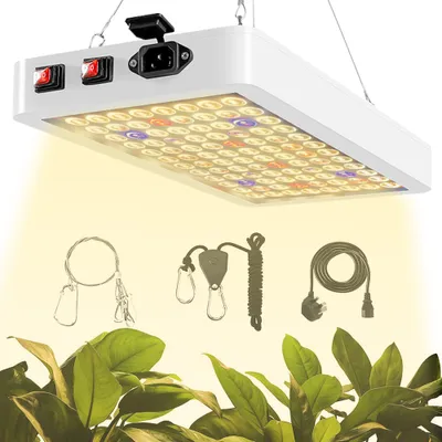 Produktbild von 50W 192 LED Pflanzenlampe Vollspektrum 1200lm Pflanzenlicht mit VEG & BLOOM Doppelschalter Grow Lampe Zimmerpflanzen Wachstumslampe